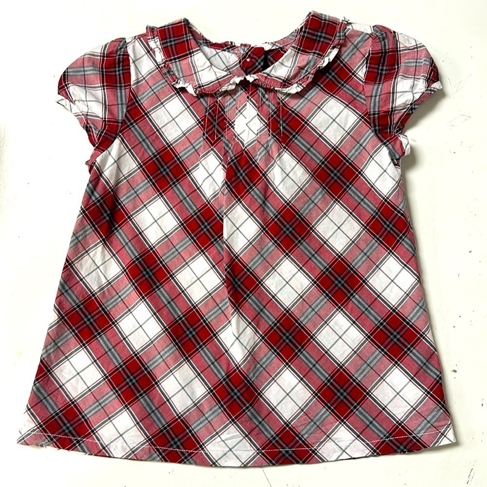 Janie and Jack Holiday Carousel Plaid Shirt 5